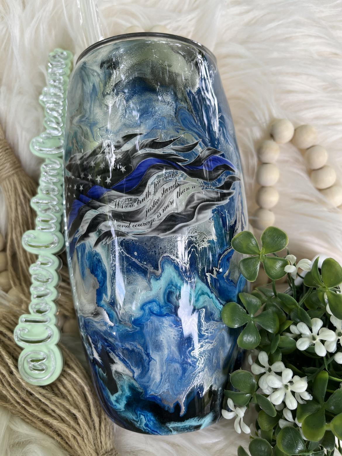 25oz Truth & Justice Flag Stemless Tumbler