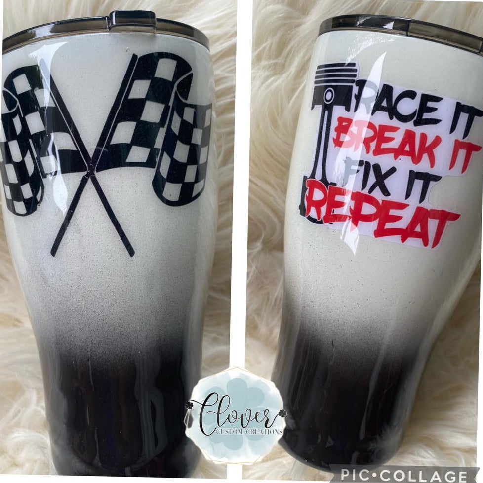 30oz Racing Modern Curve Tumbler