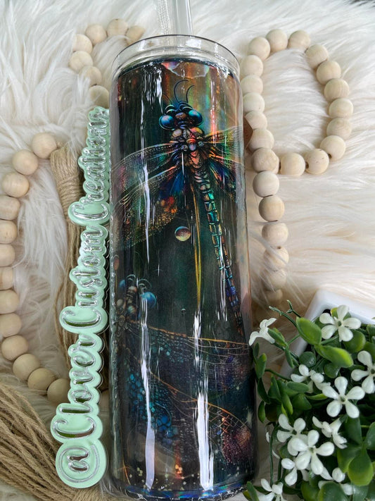 30oz Dragonfly Skinny Tumbler